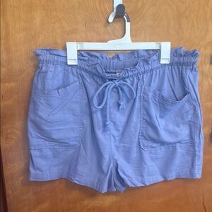 Women's Lavender Drawstring Shorts